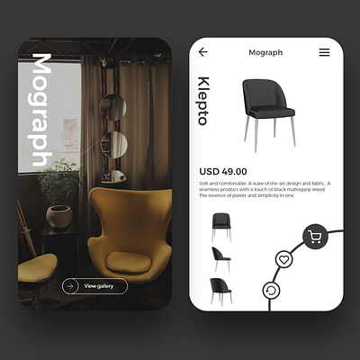 MOGRAPH: Figma App UI Concept Design