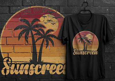 Summer T-shirt Design graphic design summer themed t shirt designs