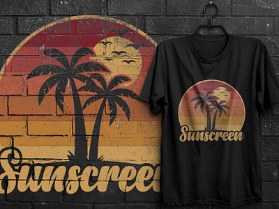 Summer T-shirt Design graphic design summer themed t shirt designs
