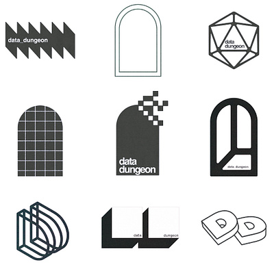 data_dungeon 2023 branding graphic design illustrator logo logo design logotype logotype design photoshop vector
