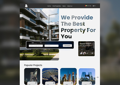 Property / Real State company branding company company web design design dubai e commerce property real state trend ui ux web design