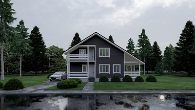 Timber Frame Cottage 3d architecture cottage house lumion render timber timberframe