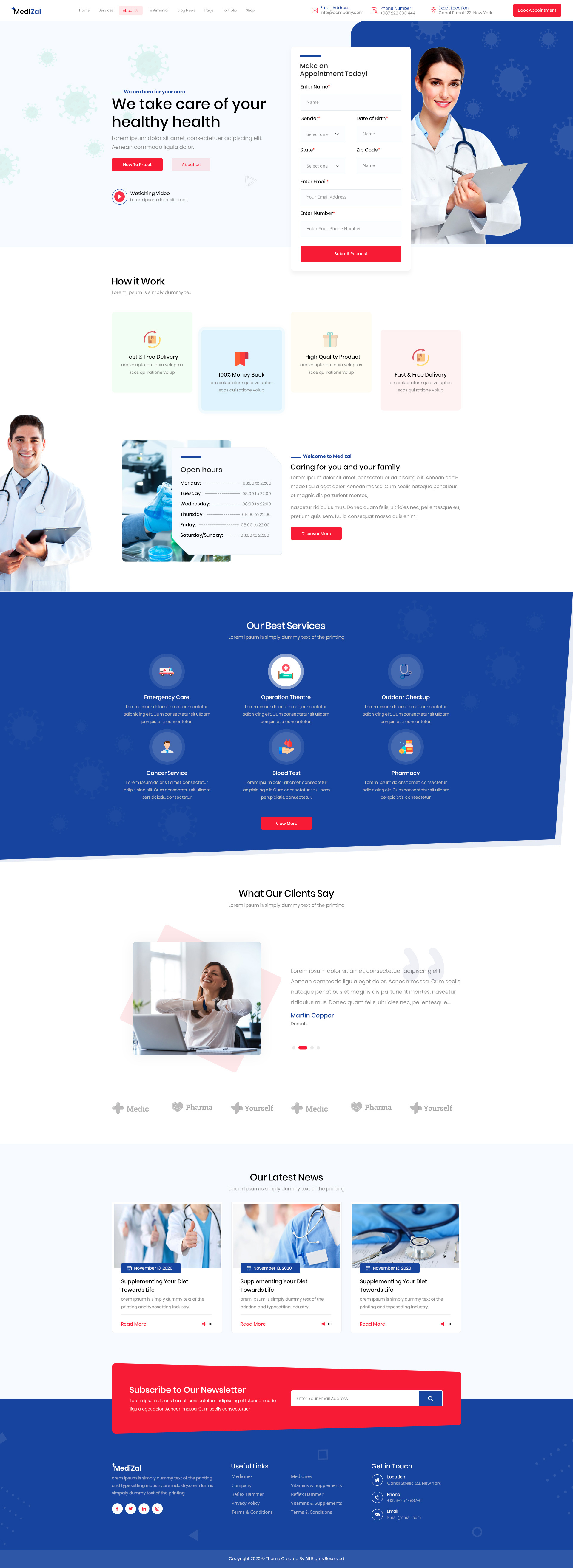 Medical Template branding veterinary