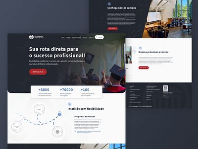 Case Study - Olympus College Website branding design interface mobile responsive ui ux web