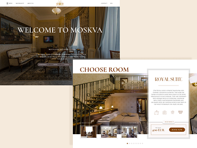 Hotel Moskva booking page booking booking page design desktop figma hotel hotel design hotel web hotel website landing landing page ui ui design web web design website for hotel