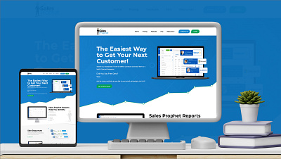 Sales Prophet & SaaS Website dashboard design landing saas software template ui website