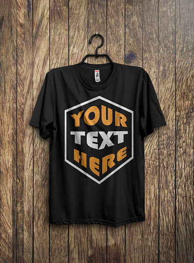 Modern shape in typography T-shirt Design modern typography t shirt design
