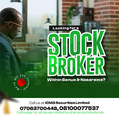 Stock broker branding design graphic design