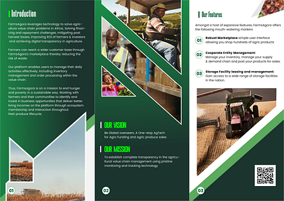 Farm Organization Brochure branding graphic design illustration typography