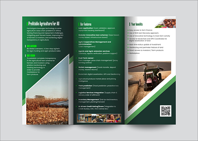 Farm Organization Brochure branding design graphic design typography