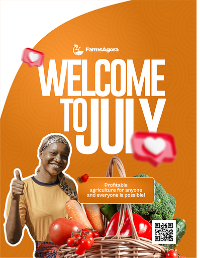 Welcome to July branding design graphic design