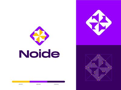 Noide - Modern, Minimal, Creative Logo Design, Logo design abstract logo ai logo app logo branding business logo clean logo grid logo logo design logo for startup logotype minimal modern professional logo software startup symbol tech tech branding vector