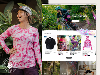Shredly - Website Redesign adventure apparel ecommerce mountain biking outdoors shopify web design web development website