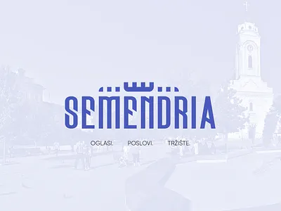 Business Directory Logo blue business danube directory fortress logo logo design river