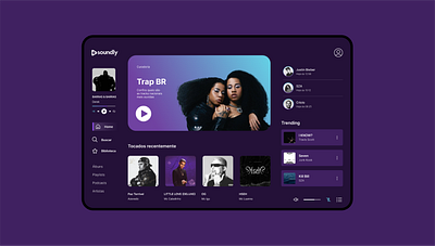 Soundly - Desktop app design app desktop music music app player trap ui