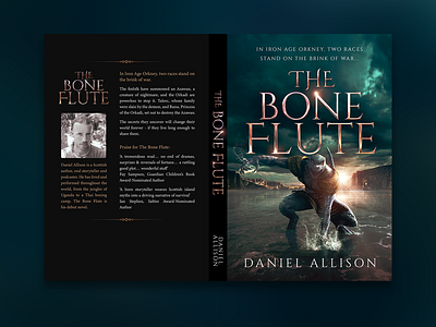 The Bone Flute Book Cover branding clientwork graphic design illustration indesign modern ui