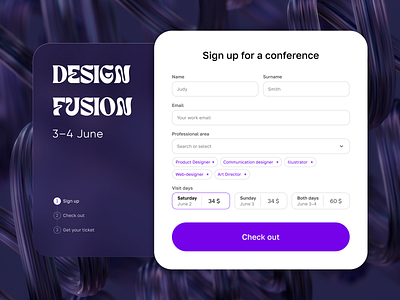 Sign up screen form graphic design product design ui web