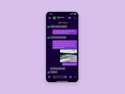 Daily UI - 013 Direct Message app app design chat daily ui design figma ui ui design ux ux design