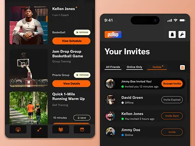 Basketball Single & Group Coaching App android app app design application ui basketball basketball app best mobile app cms coaching crm interaction design ios ios app minimal mobile app product design sports app ui ui design