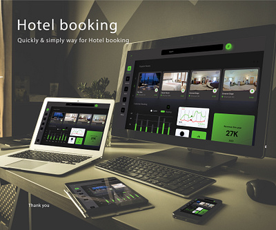 Hotel booking dashboard ui ux