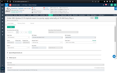 Order Entry screen - solved problem by putting SR and F-u in scr agile ui ux