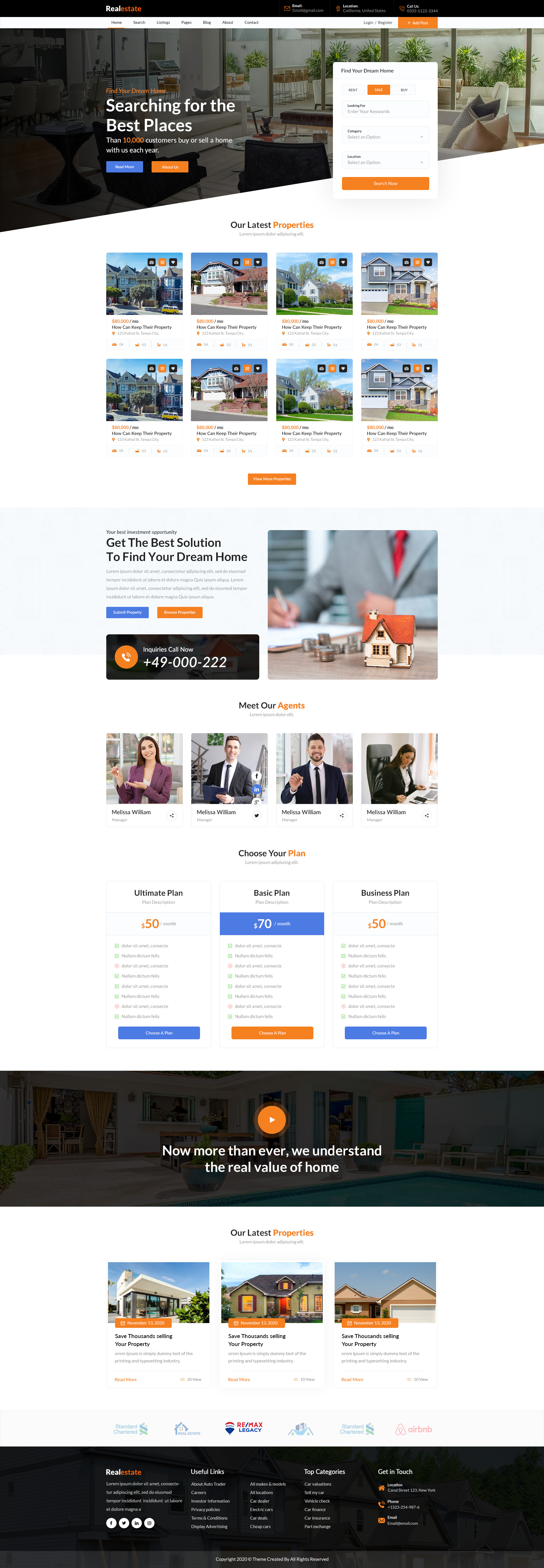 Real estate Template graphic design real estate template realtor ui