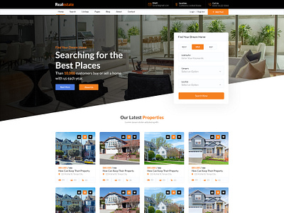 Real estate Template graphic design real estate template realtor ui