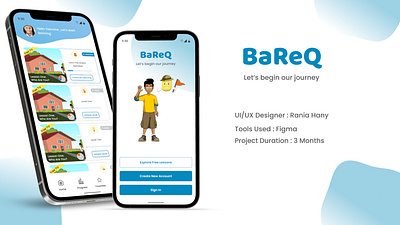 Bareq ( Educational Application ) app design education figma mobile mobileapplication ui ux