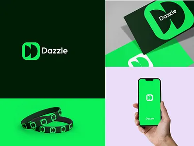 Dazzle Branding app logo brand identity branding logo design minimal logo modern logo music logo professional logo