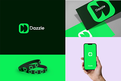 Dazzle Branding app logo brand identity branding logo design minimal logo modern logo music logo professional logo