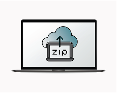 Cloud Computing Logo cloud cloudcomputing cloudzip computing dailylogochallenge day14 logo zip