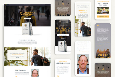 Landing Page Design for a Book development e commerce landing page website design