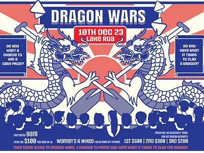 Dragon Wars poster design dragonboating graphic design illustration poster posterdesign vector
