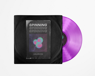 "Spinning" x Valienta Single Artwork adobe photoshop album artwork design graphic design music industry