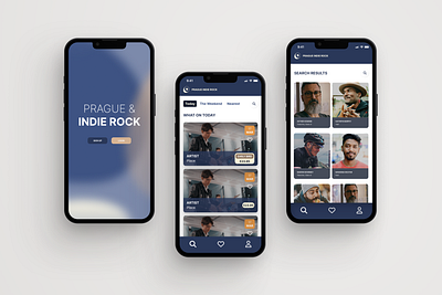 Indie Rock App app customized design figma graphic design logo ui vector