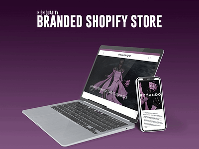 Rymando - Shopify Branded Store. branding dropshipping ecomerc ecommerce logo shopify shopify theme theme ui ui design webdesign