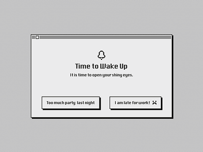 Mac OS Classic Notification alarm appdesign classic computer dialog funny interface mac notification old fashioned operating system os passé pc pixel pixelated retro uitrends uxui work
