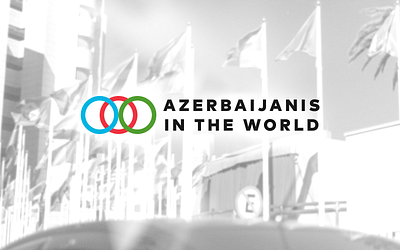 Azerbaijanis in the World - AITW audi azerbaijan brand brand design branding circle design flag graphic design logo logo design olympics