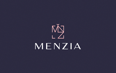 Menzia Jewelry Store branding design gold graphic design jewelry logo logo design menzia package silver