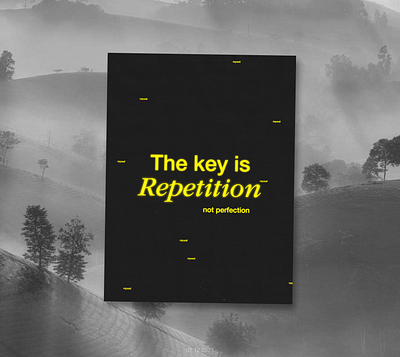 Repetition poster font graphic design poster text typeface typography ui