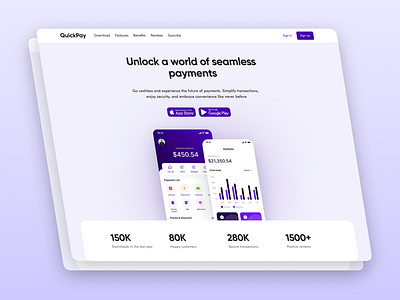 eWallet Landing Page | Wallet app Website app banking app cash ewallet ewallet website finance app home page landing landing page landingpage money app money website ui uidesign uiux wallet wallet app web design webdesign website