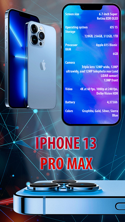 IPHONE 13 PRO MAX design graphic design