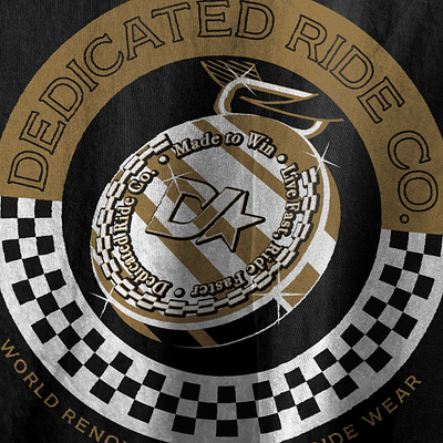 Dedicated Ride Co. Medal Tee branding graphic design illustration tee vector