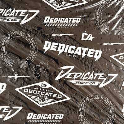 Dedicated Ride Co. Graphics badge branding design graphic design illustration logo vector