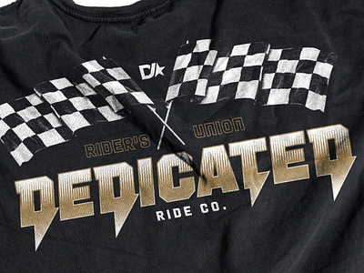 Dedicated Ride Co. Flags Tee branding design graphic design illustration tee vector