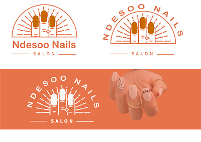Nail Salon graphic design logo design nail nail logo nail salon natural design