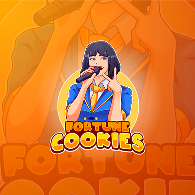 Fortune cookies - Mascot logo branding design graphic design illustration logo vector