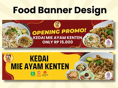 Food Banner Design banner design branding food banner food design graphic design menu design