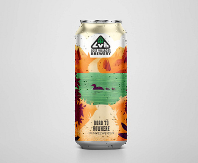 Lost Villages Brewery art beer branding canadian craft beer design graphic design illustration ontario vector