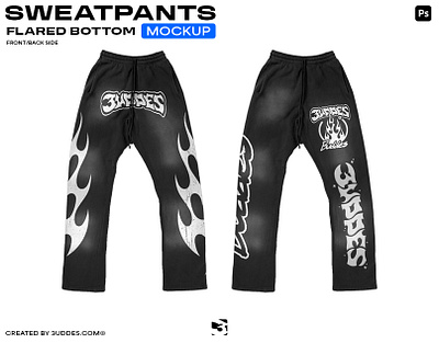 Sweatpants Flared Bottom Mockup apparel apparel mockup brand identity branding clothing brand clothing design clothing mockup design fashion fashion mockup flared sweatpants mockup free mockup graphic design pants pants mockup psd mockup streetwear sweatpants sweatpants flared bottom mockup sweatpants mockup